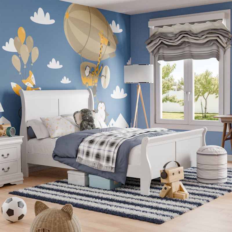 Emelinda Bed, Twin, White