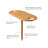 Renner Solid Wood Floor Wine Glass Rack in Bamboo