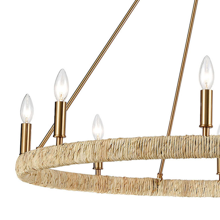 Abode 8 Light Metal Dimmable Chandelier