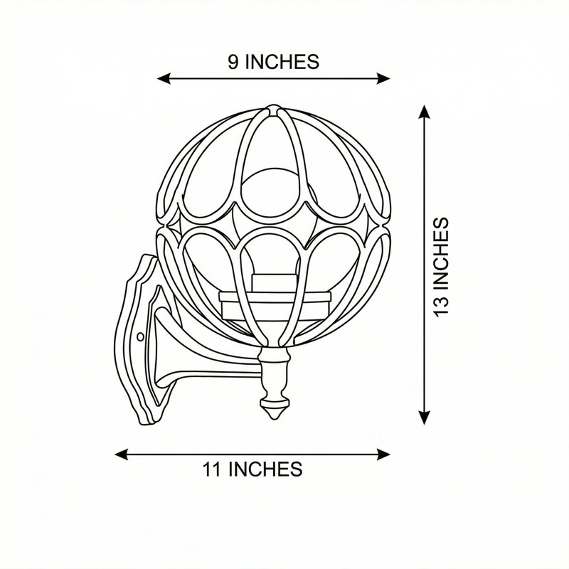 Ainsley 1-Light Outdoor Armed Sconce