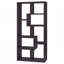 8-shelf Cappuccino Geometric Bookcase-2079641734