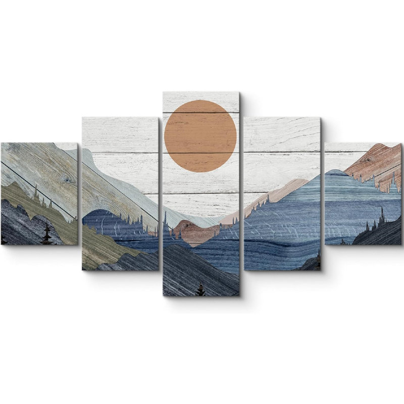 Impression sur toile de 5 pièces Western