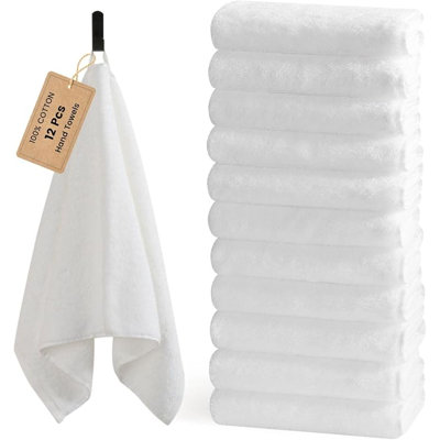 4-Pack Cotton Hand Towels for Bathroom with Hanging Loops, Ombre Gradient
Sink-side towels for drying hands and face, ideal for bathrooms, guest baths, powder rooms, Oeko-Texcertified, easy care