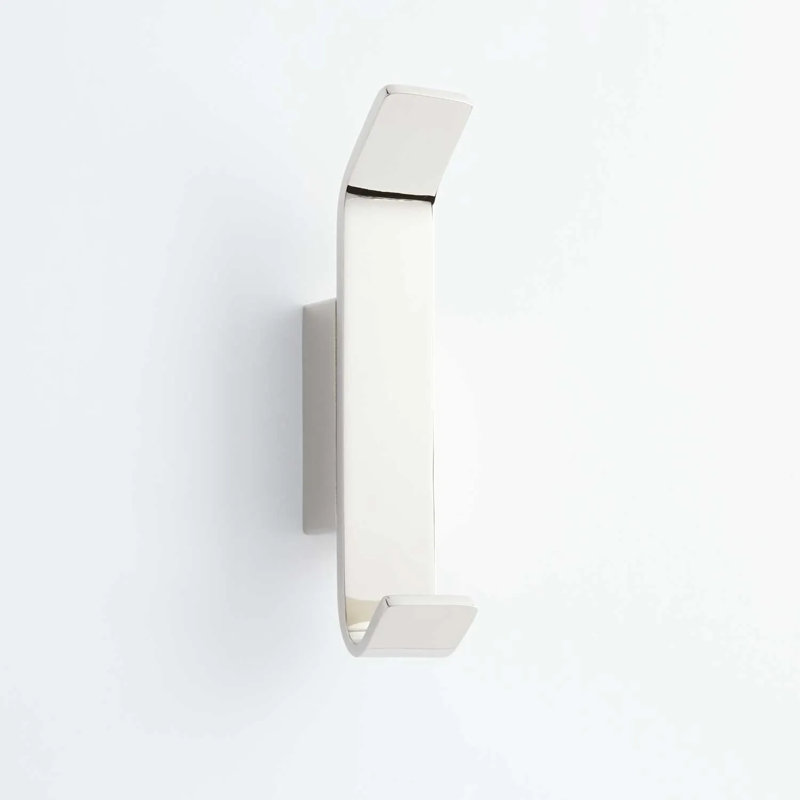 Newberry Collection Wall-Mount Robe Hook, Polished Nickel