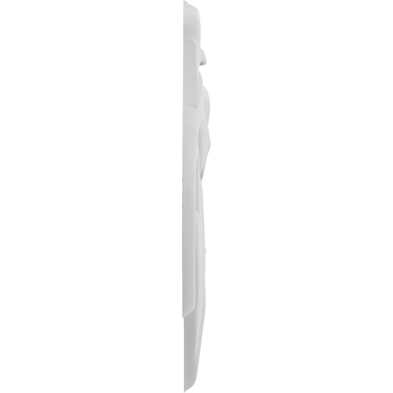 Rosettes de qualité supérieure, H 9 po x l 6,75 po x P 0,63 po, Droite