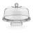 Libbey Selene 6-in-1 Multiuse Glass Server, Punch Bowl, Chip and Dip Bowl, Cake Stand