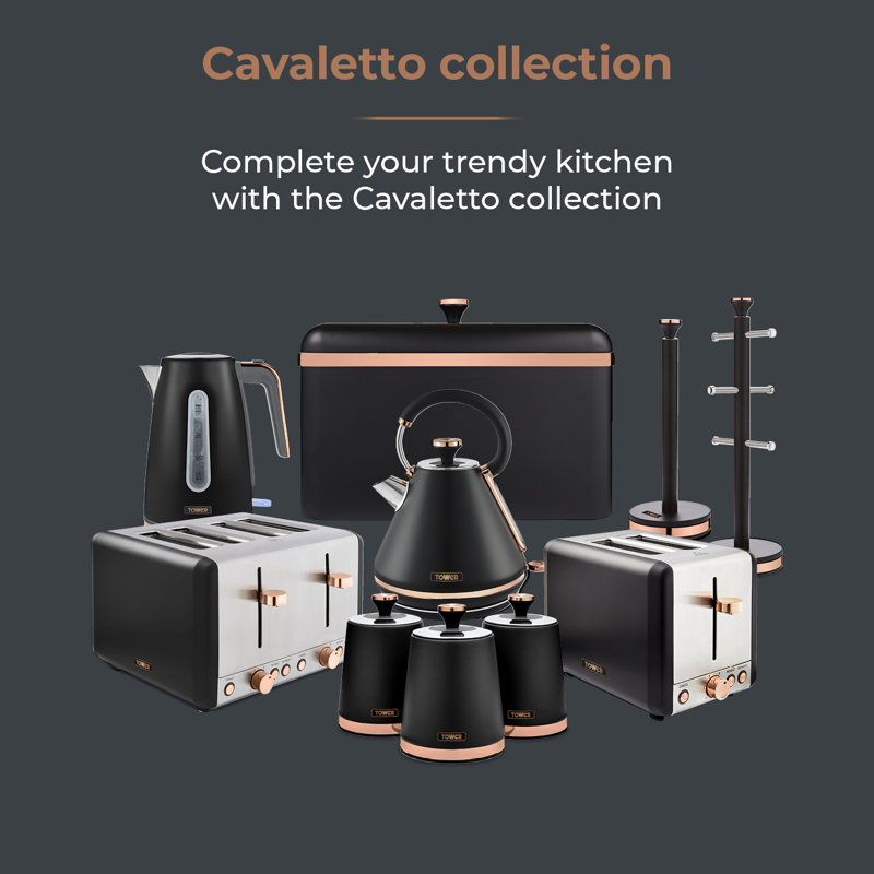 Tower Cavaletto 20L 800W Manual Microwave, Black