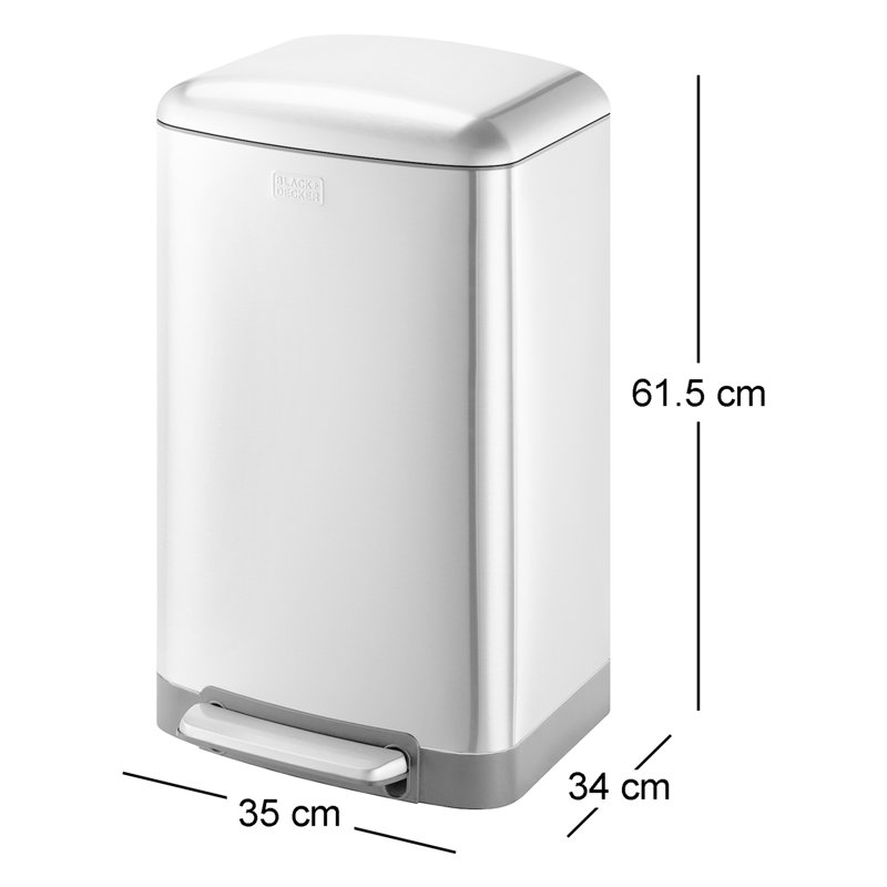 Steel Step On Kitchen Rubbish Bin