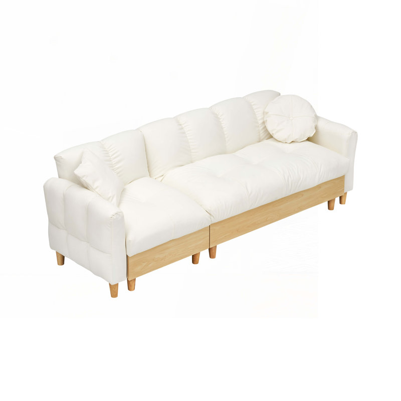 Sofa with Drawer, Beige