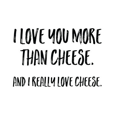 Love Cheese - Wrapped Canvas Print