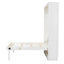 Lit escamotable double avec 2 tiroirs, beige