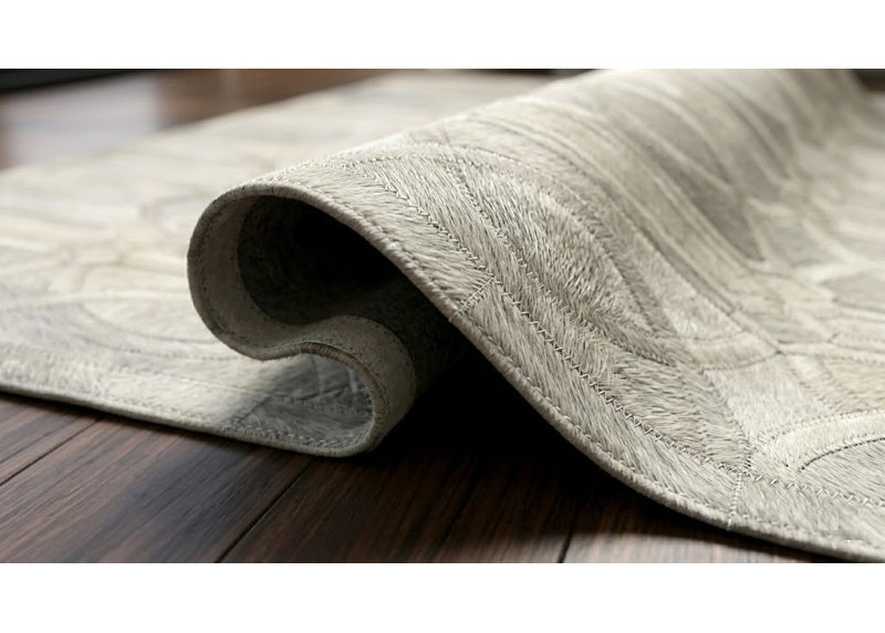 Tapis en cuir de vache Abani, 5 pi x 8 pi