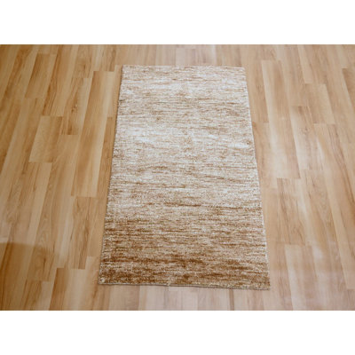 2'x3' Beaver Brown, Plain Solid Design, Pure Sari Silk, Sample, Strike Off, Hand Knotted, Mat, Oriental Rug