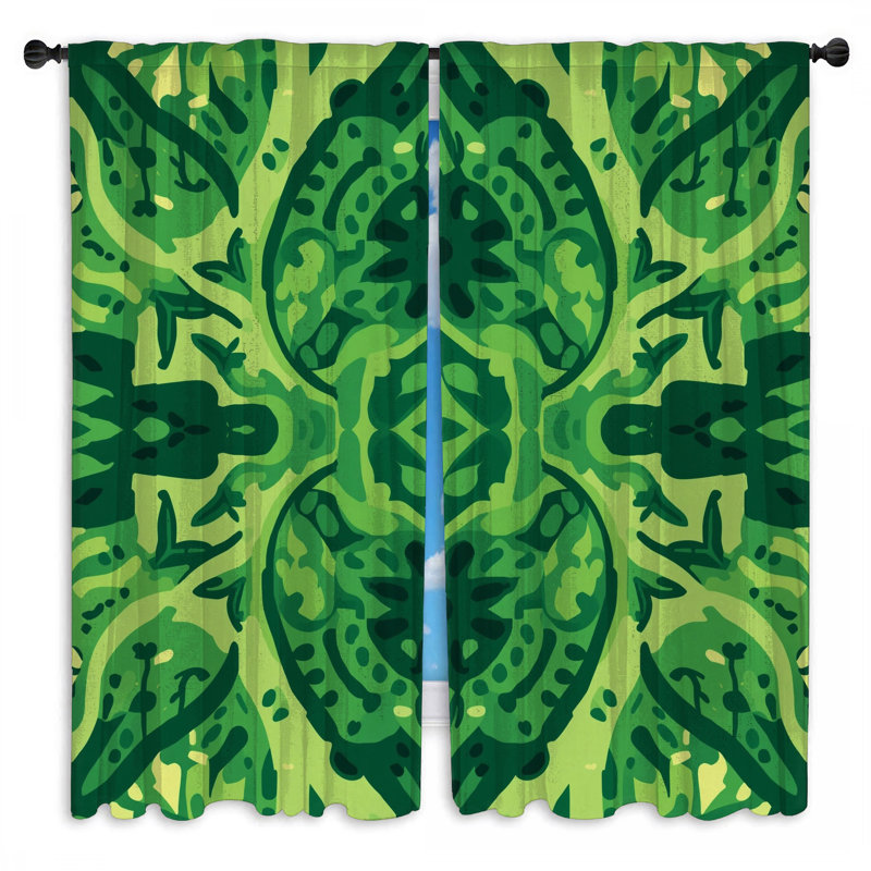 Rideaux vert obscurcissant et obscurcissant - 2 panneaux, 80in x 52in - 2 panels, Obscurcissement de chambre