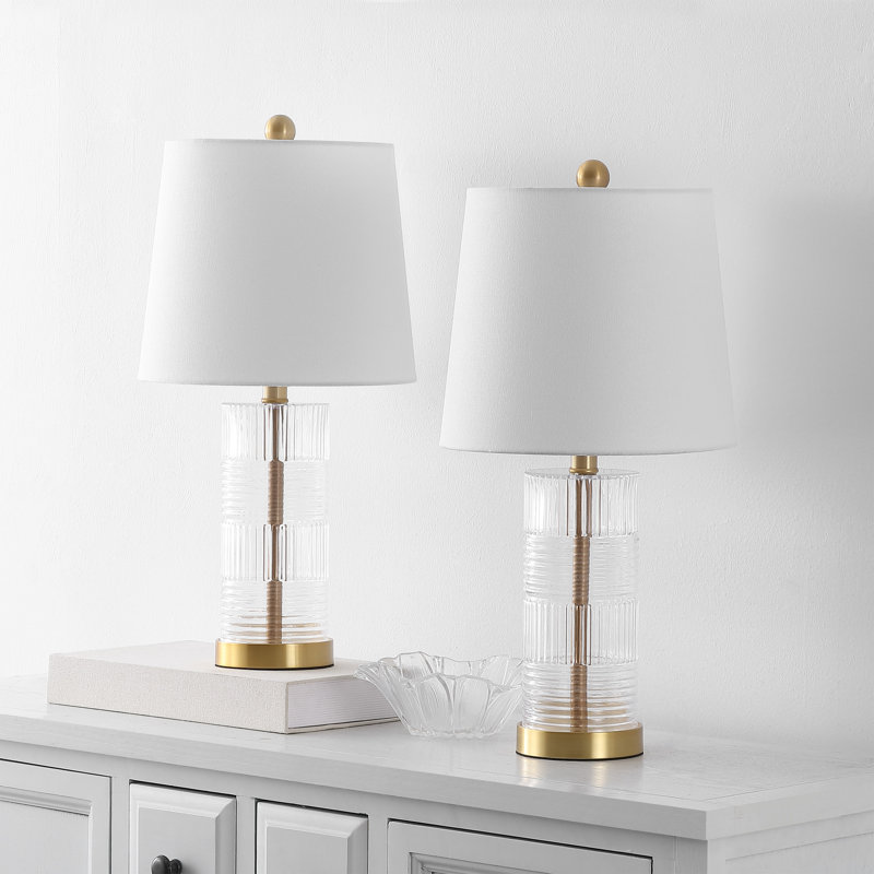 Lampe de table en verre Faille