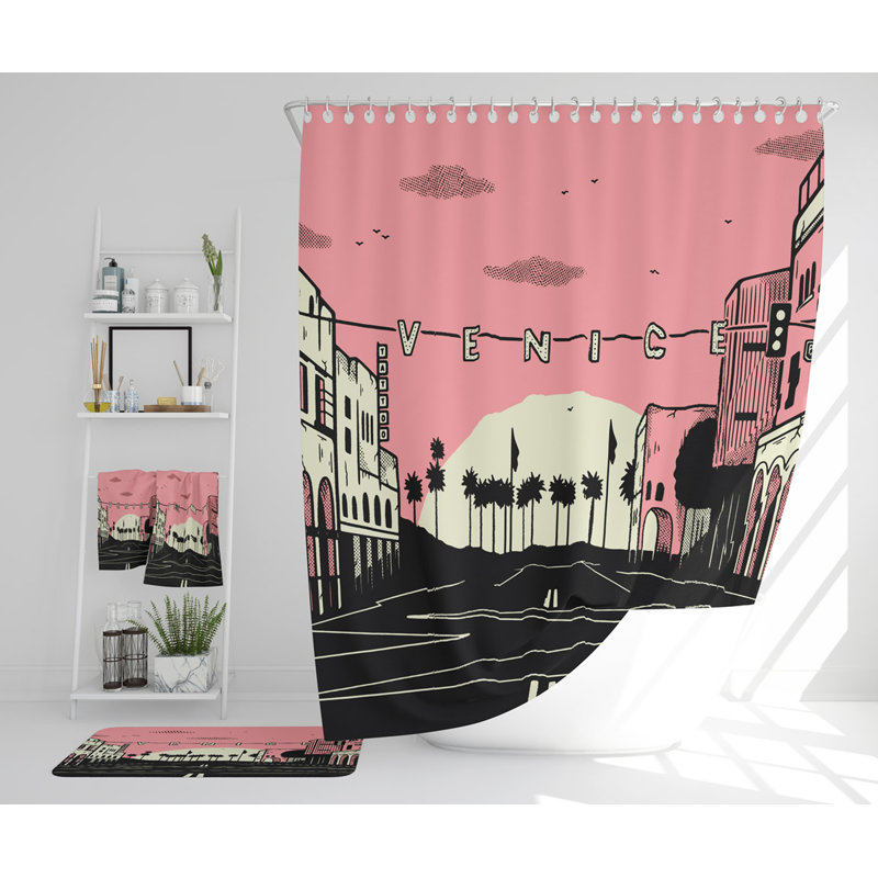 Nasho Polyester Shower Curtain Set