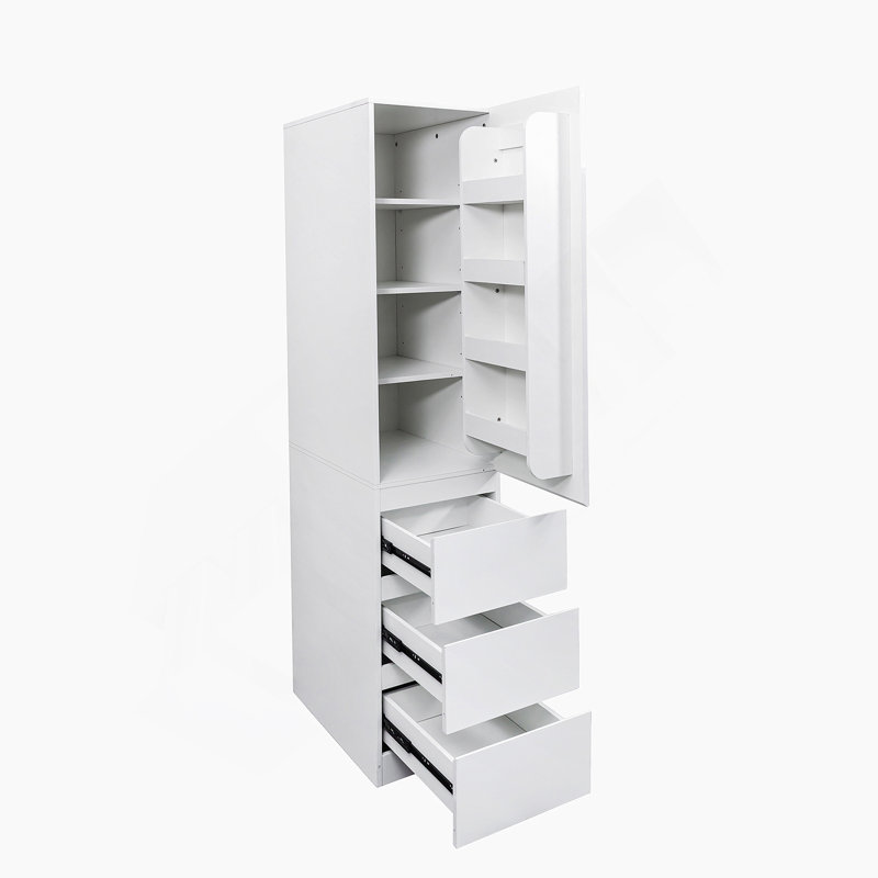 Armoire de rangement pour garde-manger, garde-manger avec portes, tablettes et tiroirs