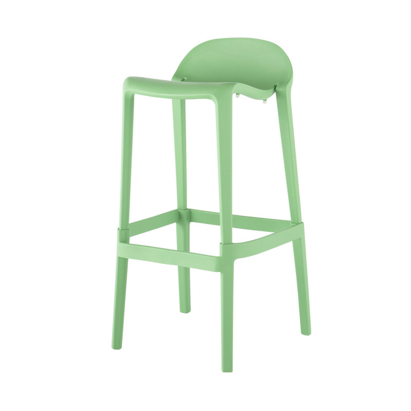 Tabouret à dossier bas Gardunio, ensemble de 2, Vert, Tabouret de bar (siège d’une hauteur de 30 po)