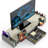 Desk Dual Monitor Stand Riser With Drawer, Maple