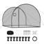 Cage de baseball, 12 po x 10,2 po x 7,6 pi, cage portative autoportante, cages avec polyester sans nœuds à 4 plis et ouverture de machine à lancer, filet de cage pour l'extérieur
