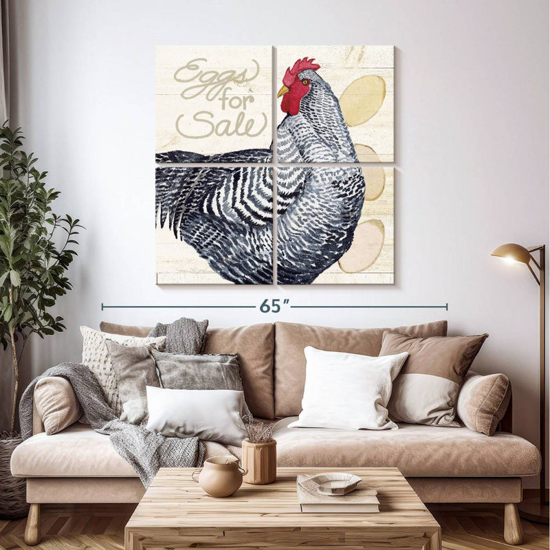 Brampt Life On The Farm Chicken, 45" H x 45" W