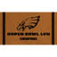 Tapis d'entrée antidérapant Philadelphia Eagles 28 po x 16 po