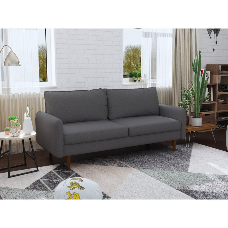 Canapé Bledian, Polyester gris foncé