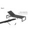 Chaise longue d'extérieur en aluminium Armando-100500467