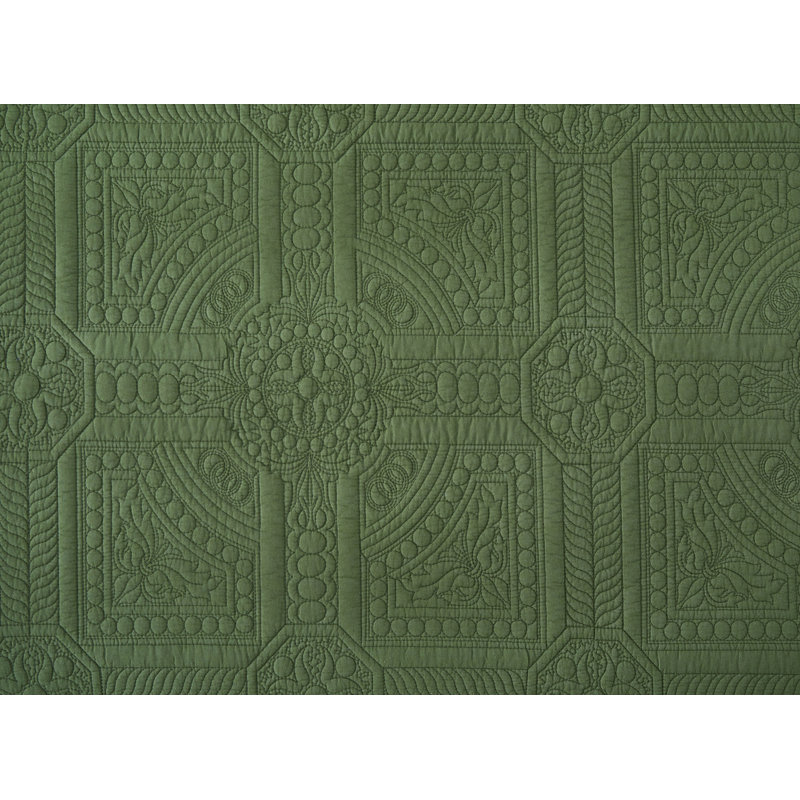 Ensemble de literie 3 pièces Courtyard Moss, Double/Grand, Vert