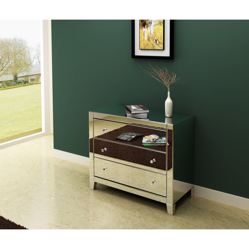 Commode à miroir trois tiroirs