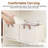 Fabric Foldable Storage Bins with Handles, Modern Storage Basket for Shelves, Closet, Dorm-755629041