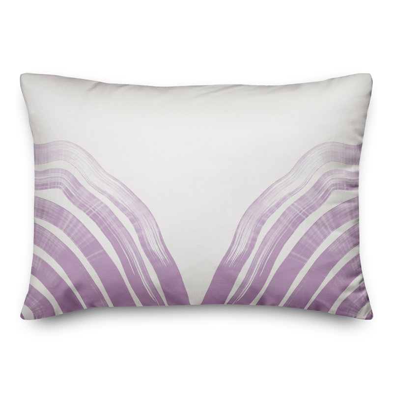 Abstract Outdoor Throw Pillow, Purple
