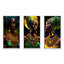 «Emerald Queen African Woman Under Moon», 3 pièces sur toile-2093863452-2093863448