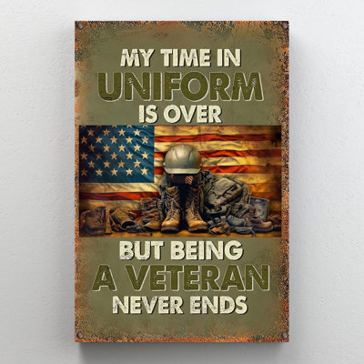 " Being A Veteran Never Ends "
