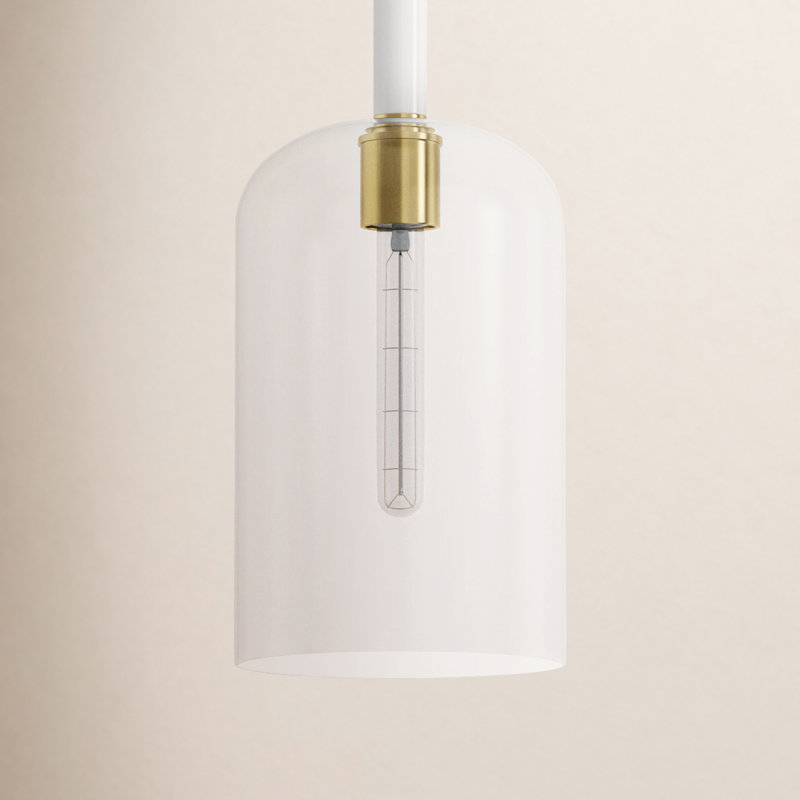 Monroe 1 - Light Pendant, Burnished Brass