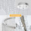Luminaire suspendu en cristal de luxe, moderne et durable