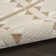 Nordic Power Loom Polyester Geometric Area Rug in Tan