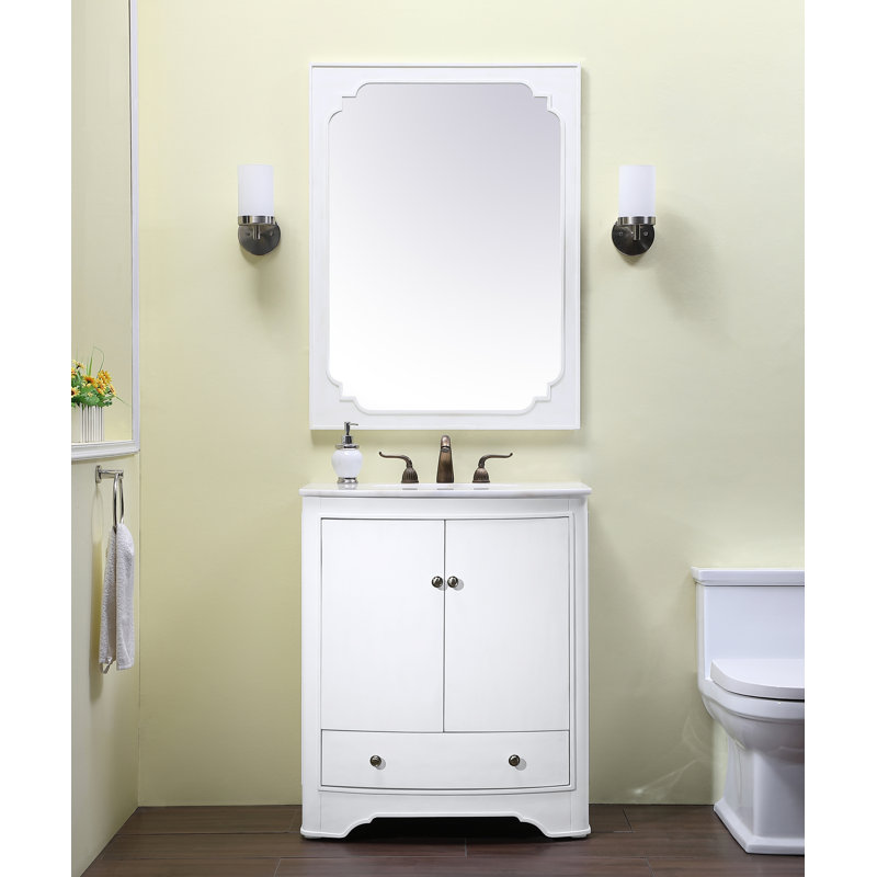Ensemble de meuble-lavabo simple 30 po Perley, Blanc
