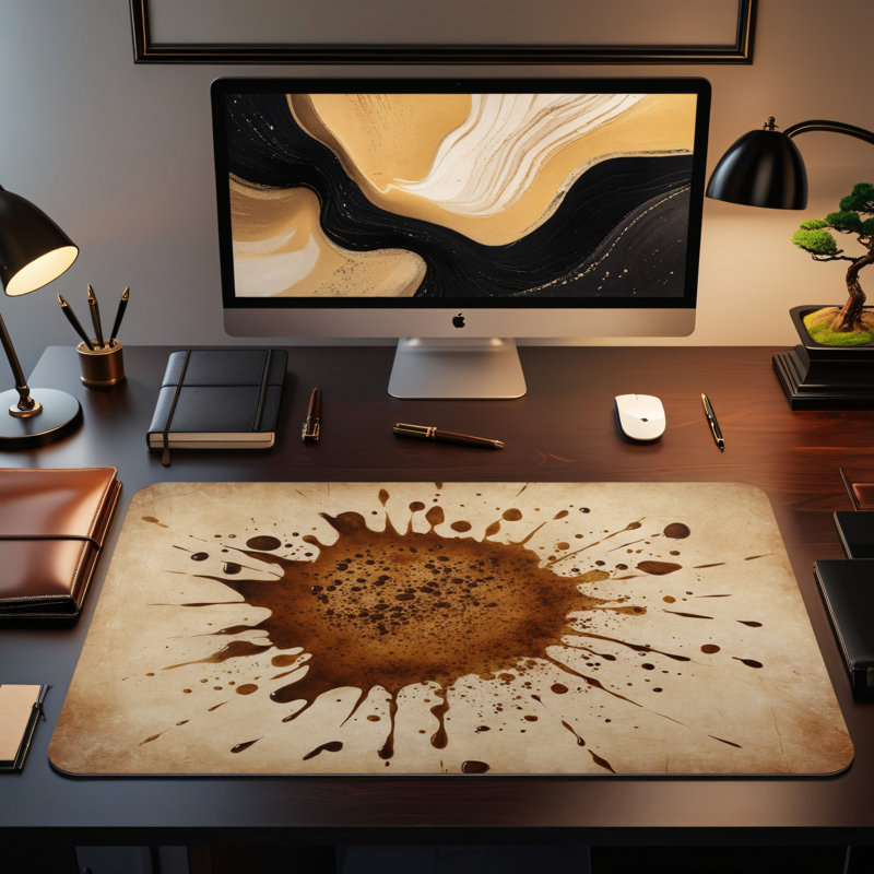 Polyester Desk Pad, 14.4x12.1