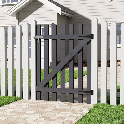 Caskey Garden Wood Fence Gate with Latch