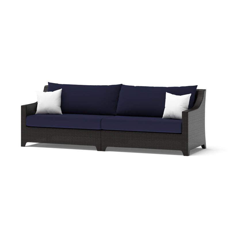 Fionnula 6-Person Patio Seating Set with Cushions, Canvas Navy Sunbrella® Canvas
