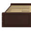Structure de lit plateforme en bois avec 6 tiroirs