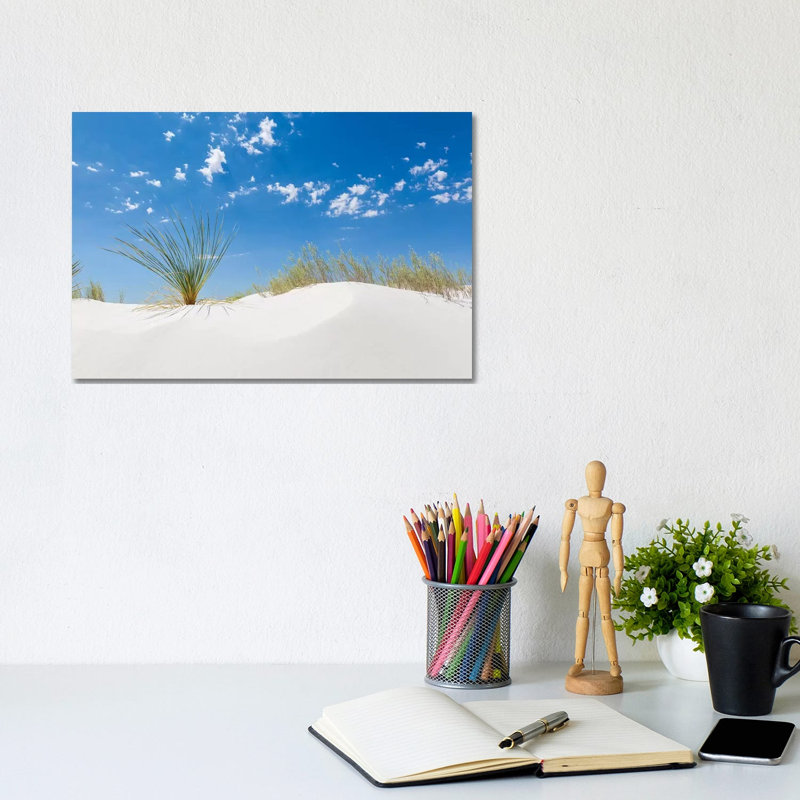 White Sands Minimalistic by Melanie Viola - Wrapped Canvas Print, 20.32 cm H x 30.48 cm W