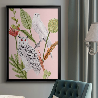 Birds In Motion V, peinture sur papier encadrée
