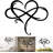 Unique Heart Metal Art Wall Decor Love Sign