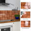 Peel And Stick Backsplash Tile, 12'' X 12'' Square Mosaic 3D Adhesive Stick On Wall Tiles,10-Sheet