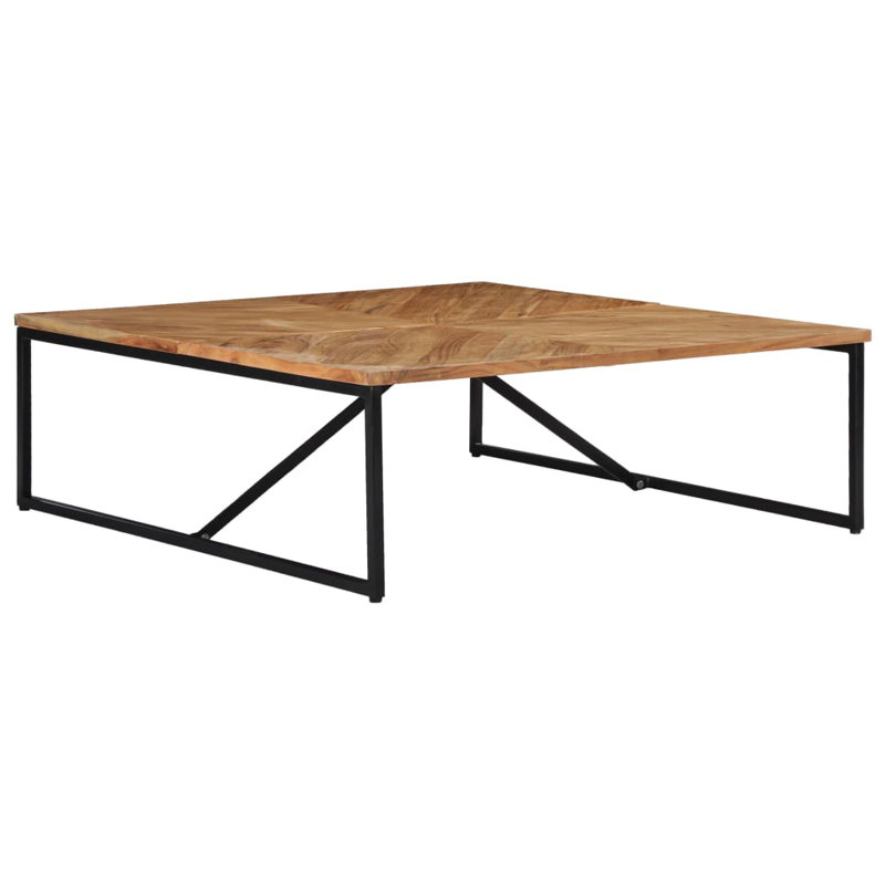 Brian Frame Single Coffee Table, Brown, Black