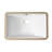 Alfi Brand 16.75'' White Ceramic Rectangular Bathroom Sink with Overflow