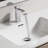 Waterfall Spout Bathroom Sink Faucet with Single-Handle and Pop-Up Drain Assembly-120276115