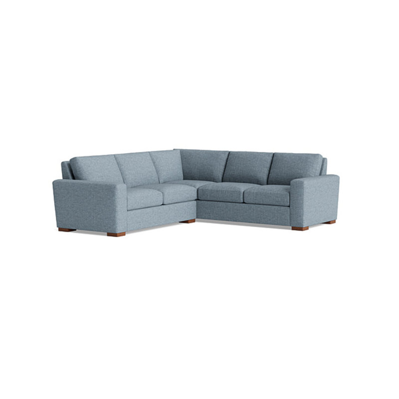 Couch Potato Sectional, Performance Velvet - Uniform, Right Hand Facing